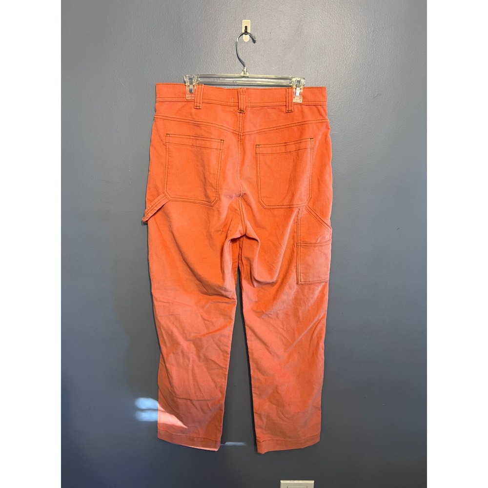 Urban Outfitters BDG Corduroy Carpenter Pants Coral Size 32 Grunge 90s Style - Picture 3 of 14
